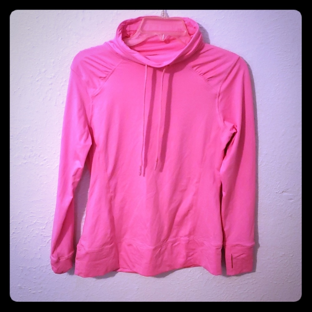 Hot pink athletic long sleeve shirt